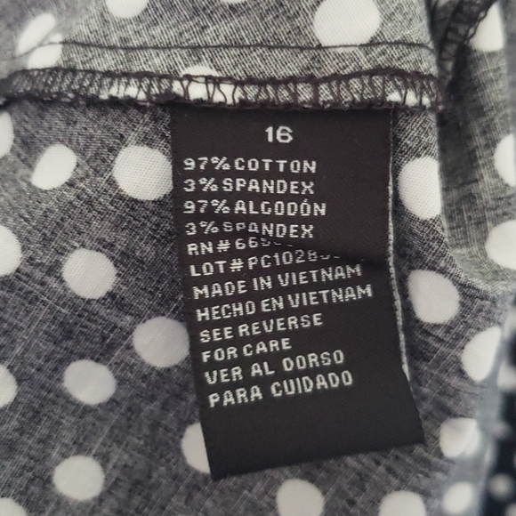 Dress black & white dot - Picture 4 of 4